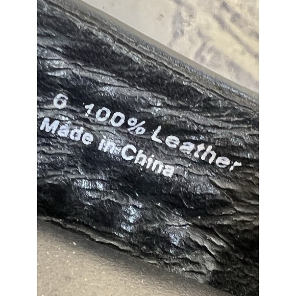 Unif Hellraisers women's brass spiked fine leather loafers size 6 black - Picture 7 of 8